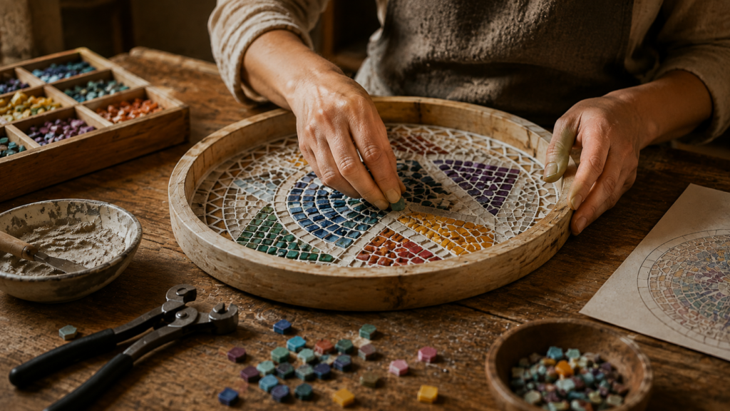 Stein für Stein: So entsteht ein Mosaik-Unikat bei Steinfunke steinfunke machen